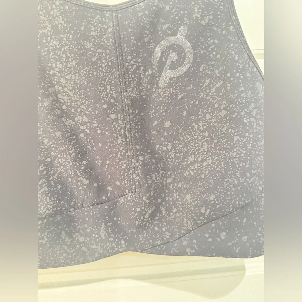 Lululemon Athletica Dark Gray Patterned Sports Bra
